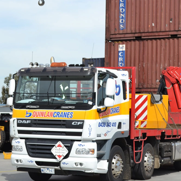 Quinlan Crane truck
