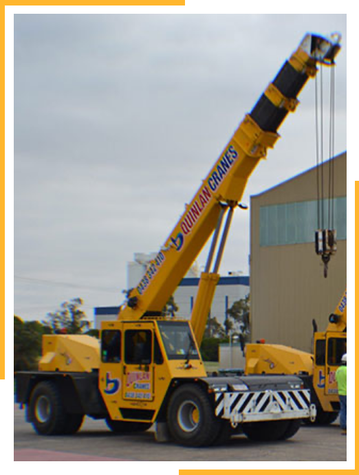 Quinlan Yellow Hire Crane