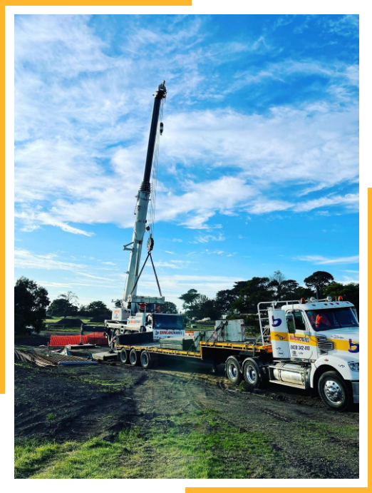 Quinlan Crane On A Large Truck